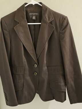 Banana Republic Brown Blazer with Buttons & Pockets Size 12 Brown